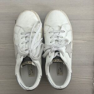 Vintage Havana White and Silver Sneakers